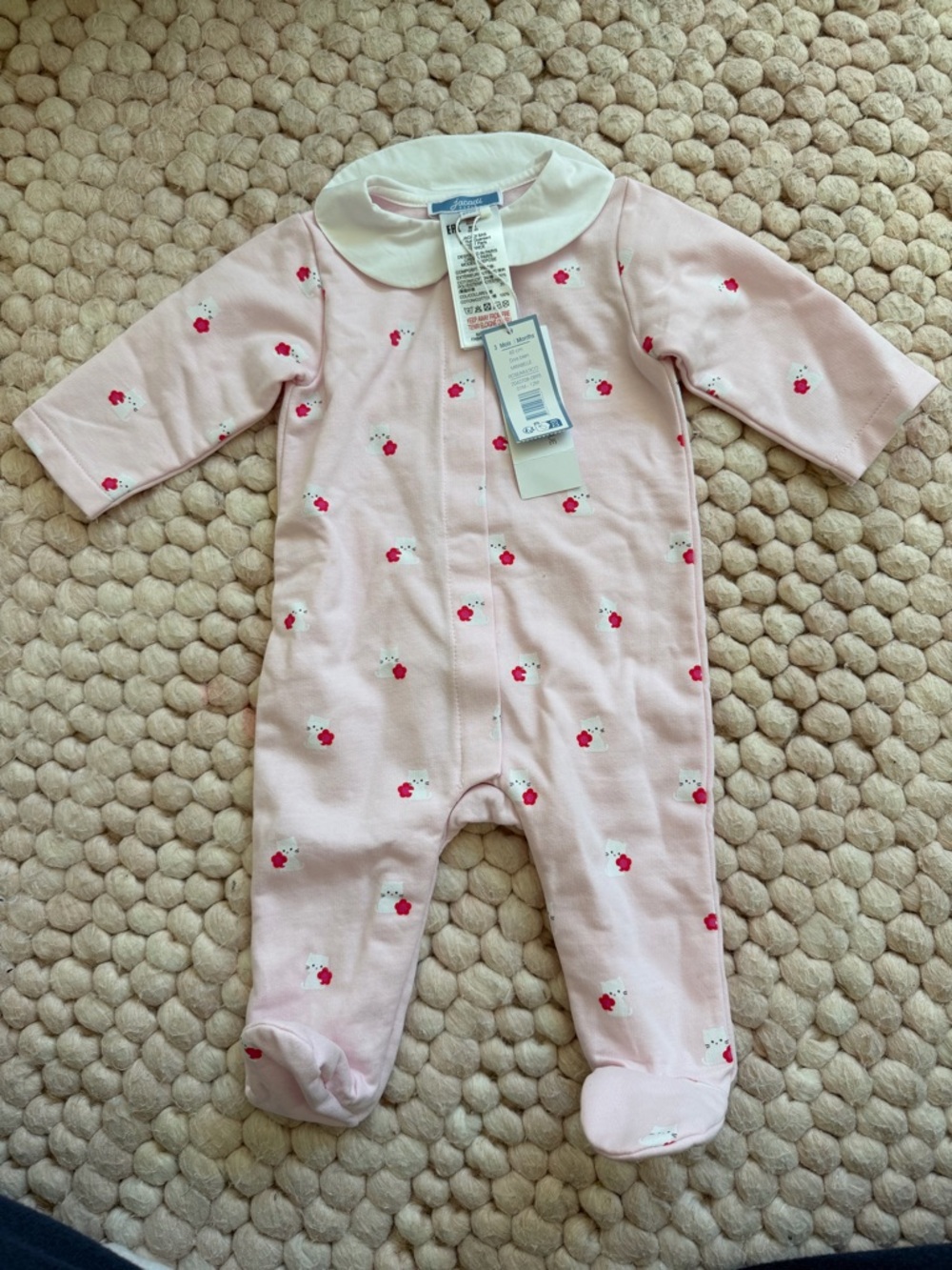 Jacadi Baby Footed onesie never worn with tags!